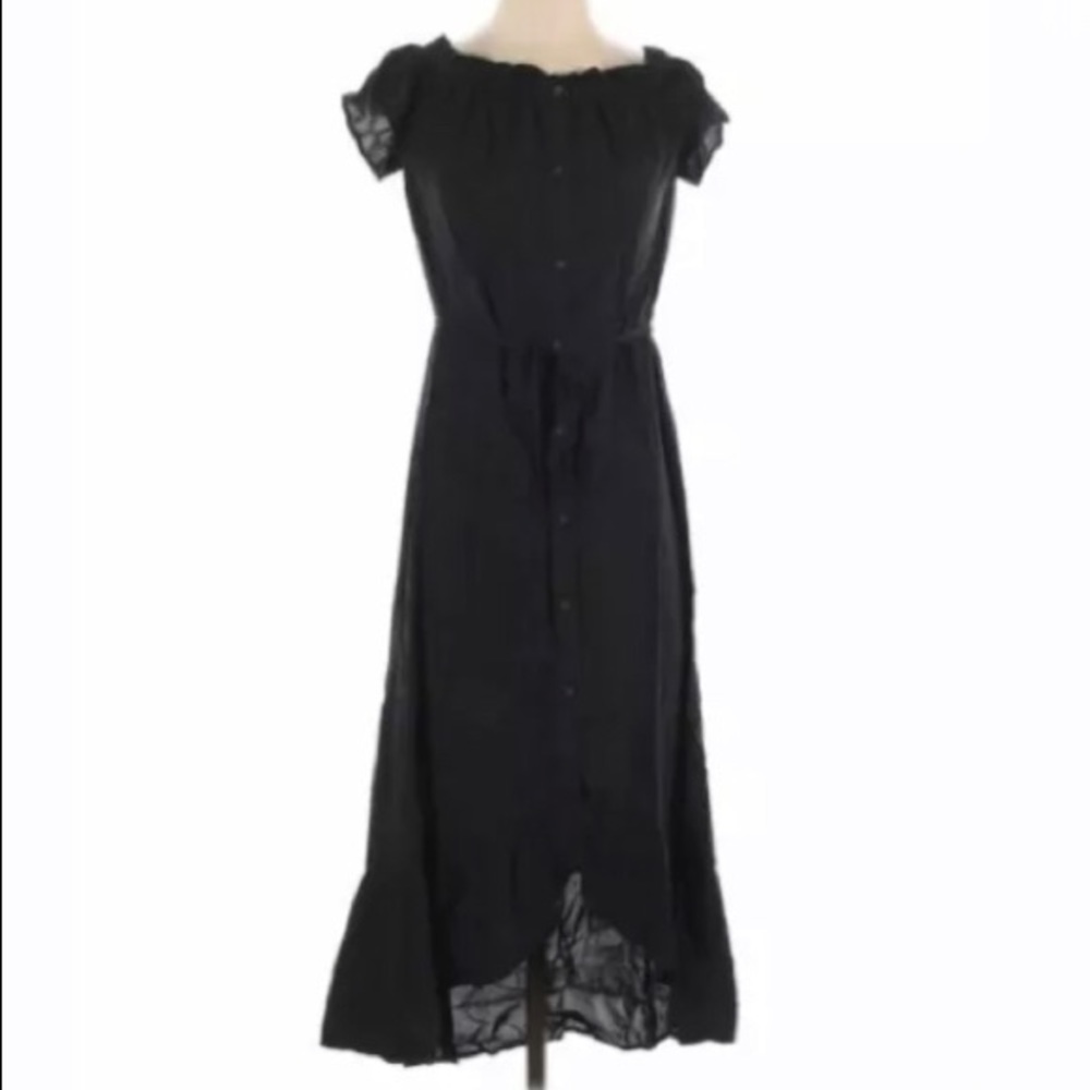 NWT LOFT Off the Shoulder Tie‎ Waist Hi-Low Dress